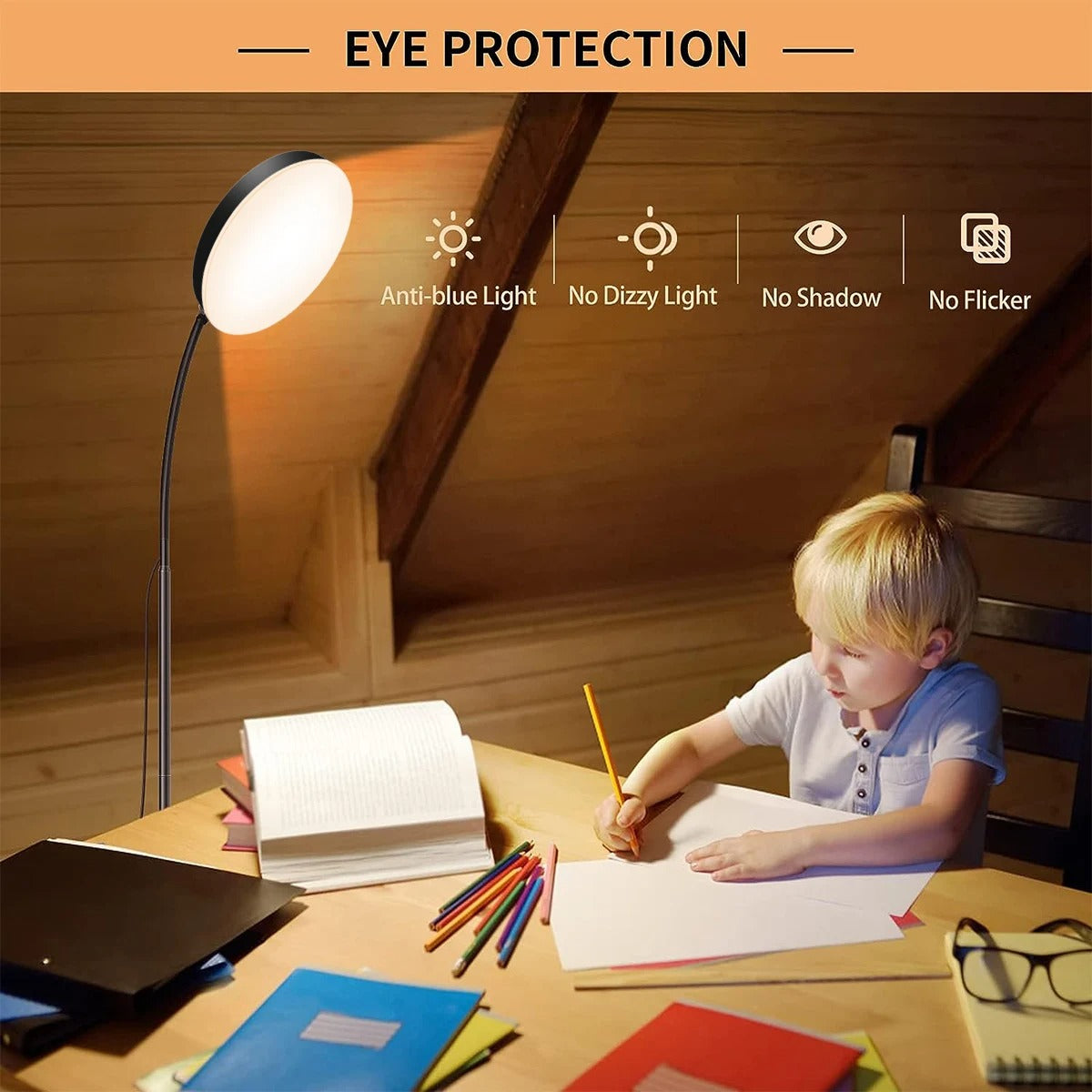 LED Vloerlamp met Flexibele Zwanenhals – Dimbare Staande Leeslamp met 3 Lichtkleuren – Verstelbare LED Lamp voor Woonkamer, Slaapkamer en Kantoor
