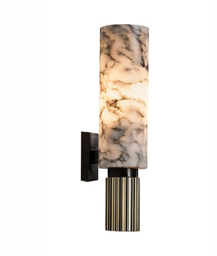 Moderne Marmeren Wandlamp – Natuurlijk Marmer met LED Verlichting – Luxe Design Wandlamp voor Woonkamer en Slaapkamer