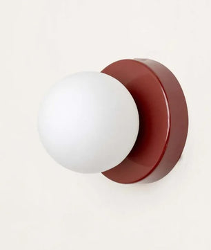 Macaron LED Wandlamp – Mini Glazen Wandlamp 10 of 12 cm – Moderne Sfeerverlichting voor Slaapkamer, Gang en Balkon