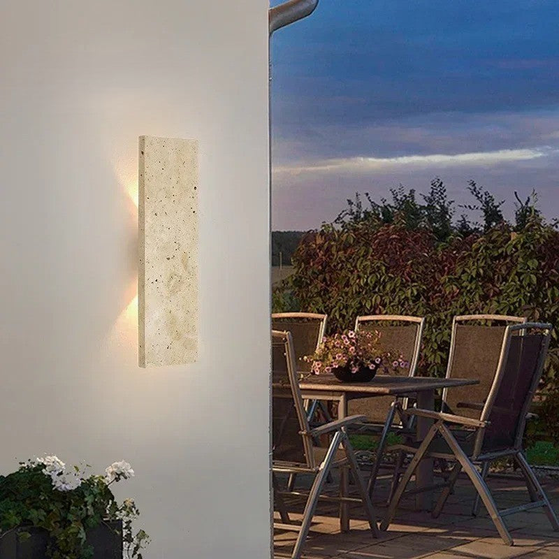 Moderne Buiten Wandlamp LED – Waterdicht Design met Natuursteen – Gevel en Wandverlichting Binnen en Buiten