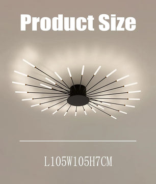 Moderne LED Plafondlamp – 28W Natuurlijk Licht 4500K – Strakke Metalen Plafondverlichting voor Slaapkamer, Woonkamer en Kantoor
