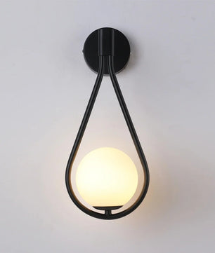 Moderne LED Wandlamp – Metalen Design met Glazen Accent – Nordic Wandverlichting voor Woonkamer, Slaapkamer & Bedside