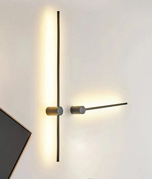 Nordic Wandlamp – Minimalistisch Metaal & LED, Luxe Design voor Woonkamer, Slaapkamer & Hotel
