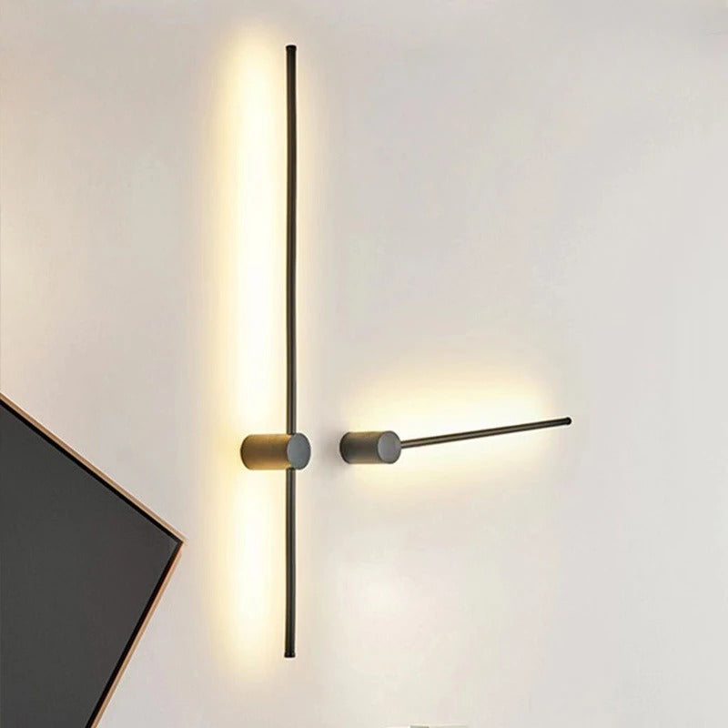 Nordic Wandlamp – Minimalistisch Metaal & LED, Luxe Design voor Woonkamer, Slaapkamer & Hotel