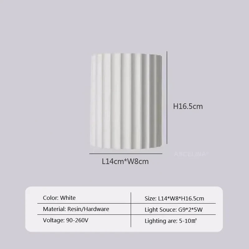 Moderne Hars LED Wandlamp – Macaron Design Sfeerverlichting voor Woonkamer en Slaapkamer