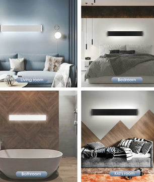 Moderne LED Wandlamp – Dimbaar Aluminium Design voor Slaapkamer, Woonkamer & Hal