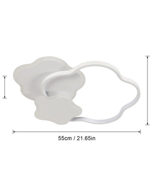 Stervormige LED Plafondlamp – 31W Dimbaar 3000–6500K met Afstandsbediening – Moderne Witte Design Plafondverlichting voor Woonkamer en Slaapkamer