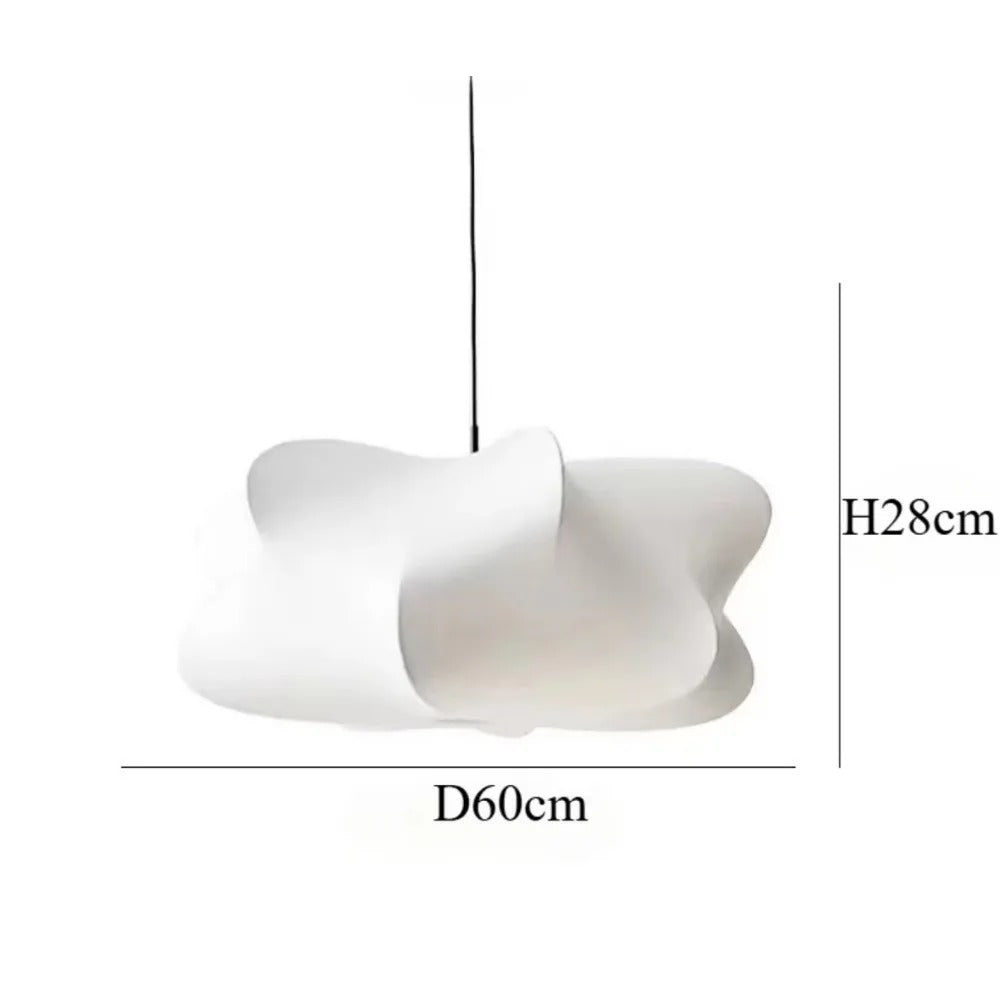 Wabi Sabi Hanglamp van Zijde – Japans Minimalistische Plafondlamp met E27 Fitting voor Sfeerverlichting