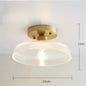 Moderne Glazen Plafondlamp – Minimalistische LED Plafondverlichting met E27 Fitting voor Woonkamer en Hal