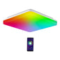 Smart LED RGB Plafondlamp – 24W Dimbaar 2700K–6500K – WiFi en Alexa Compatibel – Vierkant 28×28 cm voor Woonkamer, Slaapkamer en Kantoor