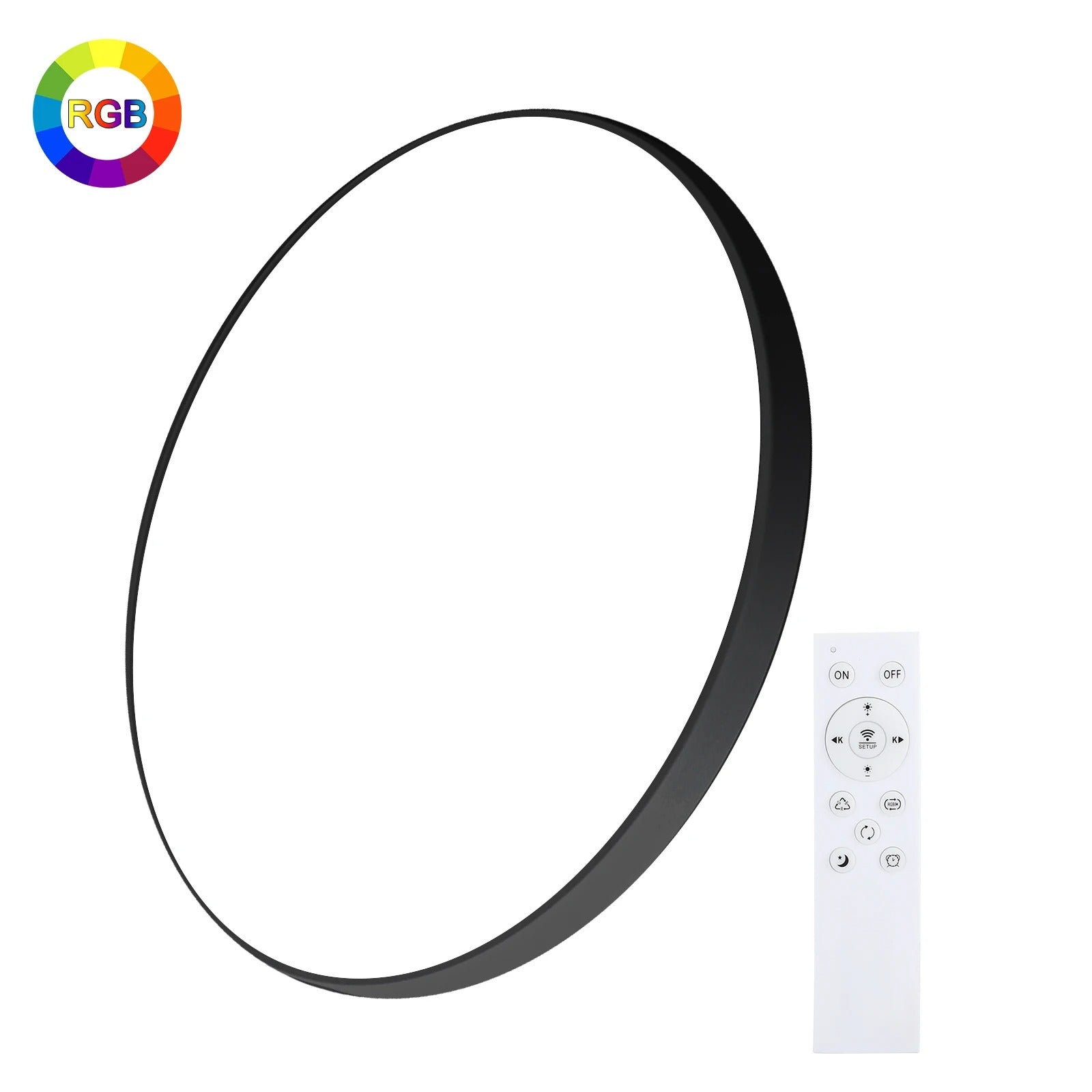 Slimme LED Plafondlamp Ø30 cm – 24W RGB met App en Afstandsbediening – Dimbaar 2700K–6500K voor Woonkamer en Slaapkamer