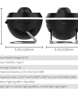 Galaxy Projector 13-in-1 – HD Sterrenhemel Nachtlamp & Planetarium Projector met Verwisselbare Dia’s, Rotatie & Timer