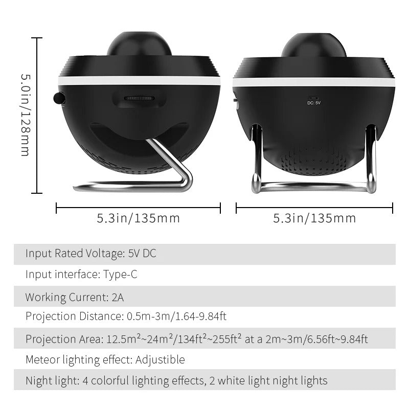 Galaxy Projector 13-in-1 – HD Sterrenhemel Nachtlamp & Planetarium Projector met Verwisselbare Dia’s, Rotatie & Timer