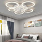 Moderne Plafondventilator met LED-Verlichting – Minimalistische Cirkel Ventilatorlamp met Afstandsbediening, 3 Snelheden en 3 Lichtkleuren voor Woonkamer en Slaapkamer