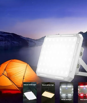 Oplaadbare LED Campinglamp met Zoeklicht – 1000 Lumen, Waterdicht, Dimbaar & Powerbank – Draagbare Noodverlichting voor Outdoor & Kamperen