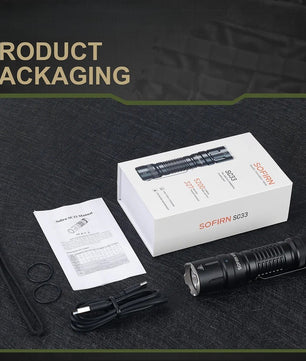 Krachtige Tactische LED Zaklamp 5200 Lumen – USB-C Oplaadbaar, IP68 Waterdicht & 21700 Batterij – Compact Aluminium Outdoor Zaklamp