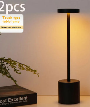 Set van 2 Draadloze LED Tafellampen – USB Oplaadbaar – Touch Dimbaar Nachtlampje met 3 Lichtkleuren