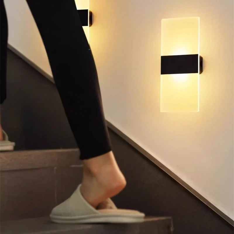 Draadloze LED Wandlamp – USB Oplaadbaar met Touch Sensor – Moderne Wandverlichting voor Slaapkamer, Trap en Gang