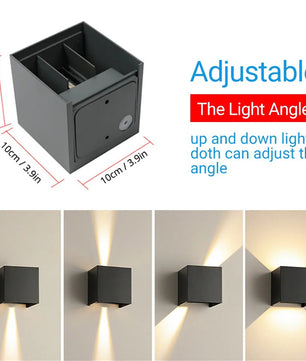 Set van 2 Slimme LED Buitenwandlampen – 10W RGBCW, App- & Stembediening, Waterdicht IP65