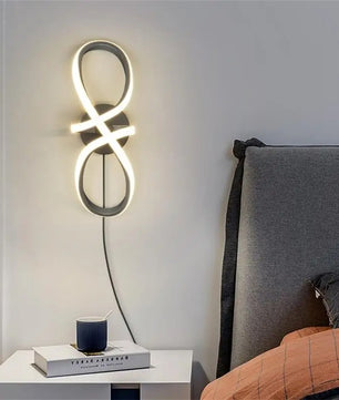 Moderne Minimalistische LED Wandlamp – Strakke Aluminium Wandverlichting met 3 Lichtkleuren voor Slaapkamer, Woonkamer en Gang