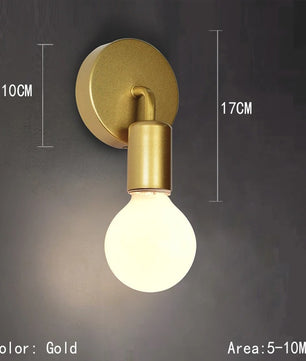 LED Glazen Bol Wandlamp – Metalen Design Wandverlichting in Goud of Zwart – Moderne Sfeerlamp voor Woonkamer en Slaapkamer