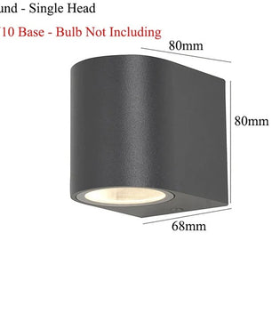 Waterdichte GU10 Wandlamp – Moderne Aluminium Buitenverlichting voor Tuin, Veranda en Terras