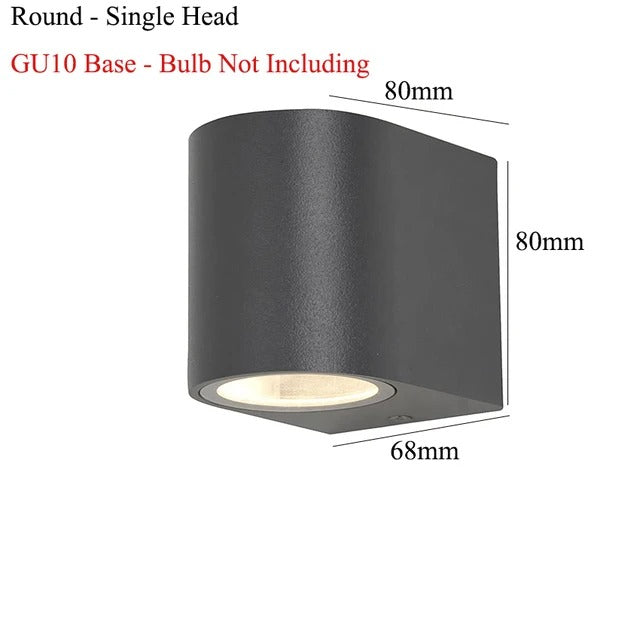 Waterdichte GU10 Wandlamp – Moderne Aluminium Buitenverlichting voor Tuin, Veranda en Terras