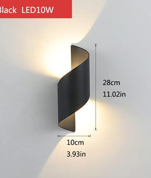 Moderne LED Wandlamp Buiten – IP65 Waterdicht Up Down Verlichting 10W voor Gevel en Tuin