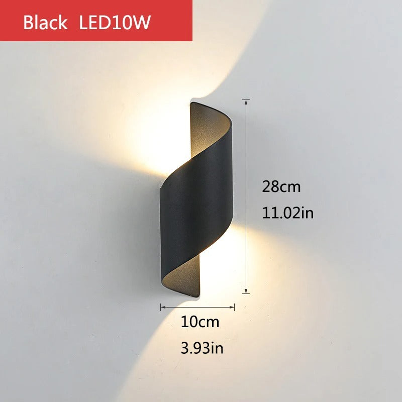 Moderne LED Wandlamp Buiten – IP65 Waterdicht Up Down Verlichting 10W voor Gevel en Tuin