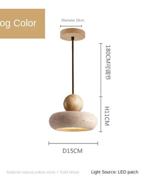 Vintage Hanglamp met Gele Agaatsteen – Unieke Sfeerverlichting voor Slaapkamer, Eetkamer & Restaurant