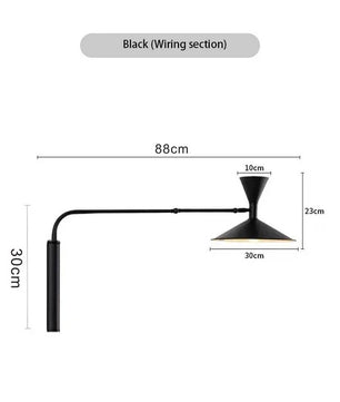 Industriële Wandlamp – Draaibaar Metalen Design – E27 – Bedlamp en Leeslamp voor Binnen