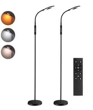 Multifunctionele Dimbare LED Vloerlamp – 360° Verstelbaar – 1800K-6000K – Nachtlamp, Timer & Geheugenfunctie