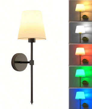Draadloze LED Wandlamp – Oplaadbare Wandverlichting met Afstandsbediening, Dimbaar en 10 Lichtkleuren
