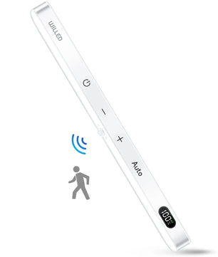 Bewegingssensor LED Kastlamp met Batterijdisplay – 60 LEDs, Dimbaar & Oplaadbaar via USB-C – Draadloze Lichtbalk voor Kast, Keuken & Nachtverlichting