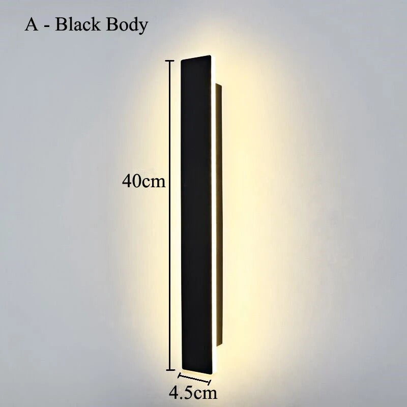Moderne LED Lijn Wandlamp – 40 cm Minimalistisch Design, 15W voor Woonkamer, Slaapkamer & Gang