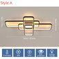 Moderne LED Plafondlamp – 56W Dimbaar met Afstandsbediening en App – 90 cm Aluminium Plafondverlichting voor Woonkamer en Eetkamer