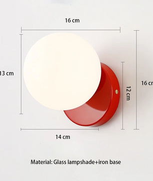 Scandinavische Wandlamp – Minimalistische LED Wandverlichting met Wit Glas en G9 Fitting voor Slaapkamer, Gang en Woonkamer