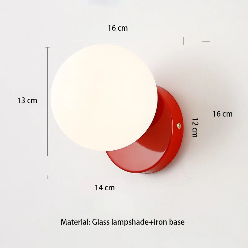 Scandinavische Wandlamp – Minimalistische LED Wandverlichting met Wit Glas en G9 Fitting voor Slaapkamer, Gang en Woonkamer