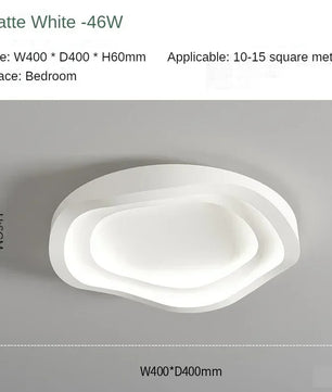 Minimalistische Witte LED Plafondlamp – Moderne Aluminium Plafondverlichting – Mat Design voor Woonkamer en Slaapkamer