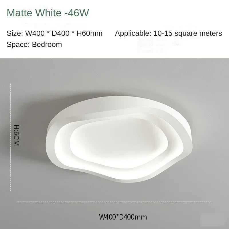 Minimalistische Witte LED Plafondlamp – Moderne Aluminium Plafondverlichting – Mat Design voor Woonkamer en Slaapkamer