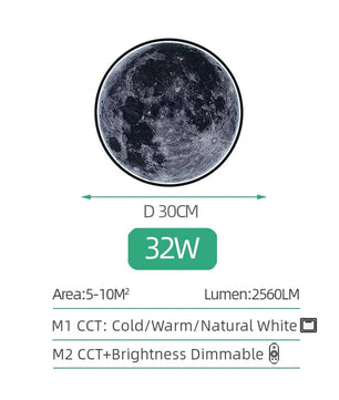 3D LED Maan Wandlamp – Realistische Maanlamp met Afstandsbediening – Decoratieve Muurlamp voor Woonkamer & Slaapkamer