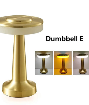 Oplaadbare LED Tafellamp met Touch Bediening – Retro Design – Dimbaar met 3 Lichtkleuren en Type-C Opladen
