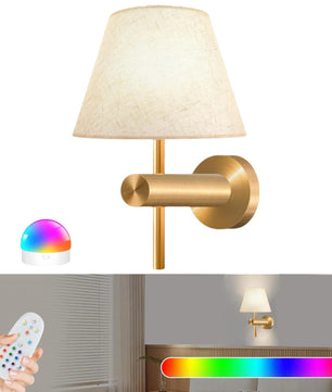 Draadloze RGB LED Wandlamp – Oplaadbare Magnetische Wandverlichting met Afstandsbediening en Dimbaar Licht