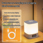 Oplaadbare LED Bureaulamp met Klok – Touch Nachtlamp met Timer en 3 Lichtkleuren voor Slaapkamer en Kinderkamer