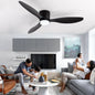 Minimalistische Plafondventilator met LED – Scandinavisch Modern Design met Afstandsbediening, 6 Snelheden en Stille DC-Motor voor Woonkamer en Slaapkamer