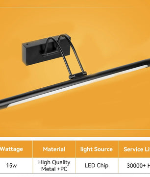 LED Wandlamp met Afstandsbediening – Dimbare Spiegelverlichting met 3 Lichtkleuren – Moderne Wandlamp voor Badkamer, Woonkamer en Slaapkamer