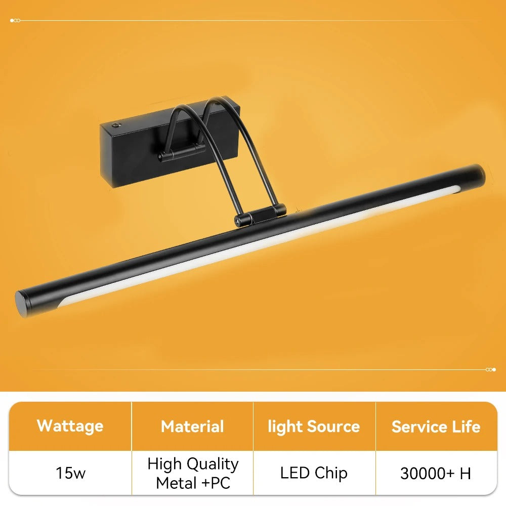 LED Wandlamp met Afstandsbediening – Dimbare Spiegelverlichting met 3 Lichtkleuren – Moderne Wandlamp voor Badkamer, Woonkamer en Slaapkamer