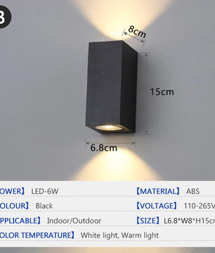 Waterdichte LED Buitenwandlamp – Modern Design, IP65 & Duurzaam