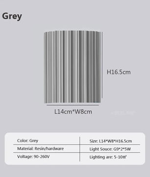 Moderne Hars LED Wandlamp – Macaron Design Sfeerverlichting voor Woonkamer en Slaapkamer
