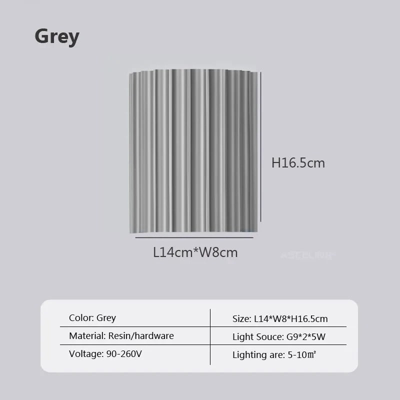 Moderne Hars LED Wandlamp – Macaron Design Sfeerverlichting voor Woonkamer en Slaapkamer